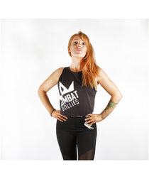 Combat Dollies Cropped Vest Black