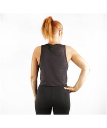 Combat Dollies Cropped Vest Black