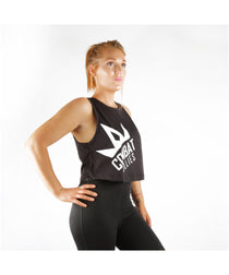 Combat Dollies Cropped Vest Black