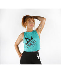 Combat Dollies Cropped Vest Teal