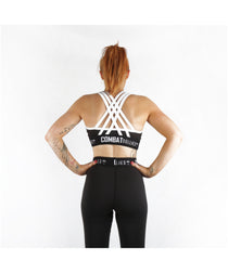 Combat Dollies Black Cross Back Crop Top
