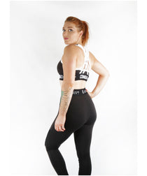 Combat Dollies Black Cross Back Crop Top