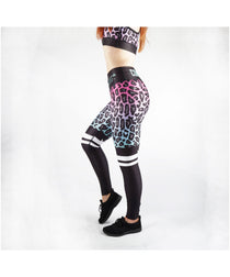 Combat Dollies Fuchsia Fall Fitness Leggings