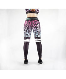 Combat Dollies Fuchsia Fall Fitness Leggings