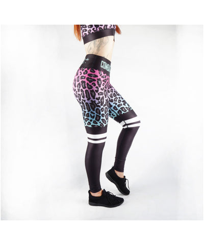 Combat Dollies Fuchsia Fall Fitness Leggings