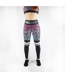 Combat Dollies Fuchsia Fall Fitness Leggings