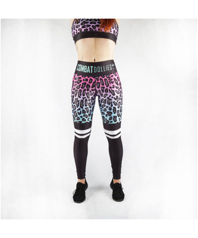 Combat Dollies Fuchsia Fall Fitness Leggings