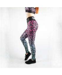 Combat Dollies Complete Fuchsia Fall Fitness Leggings