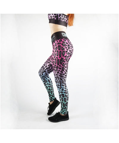 Combat Dollies Complete Fuchsia Fall Fitness Leggings