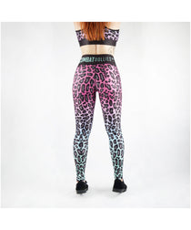 Combat Dollies Complete Fuchsia Fall Fitness Leggings