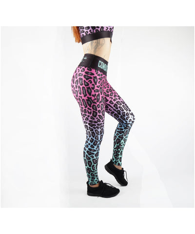 Combat Dollies Complete Fuchsia Fall Fitness Leggings