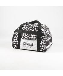 Combat Dollies White Leopard Print Sports Bag