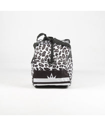 Combat Dollies White Leopard Print Sports Bag