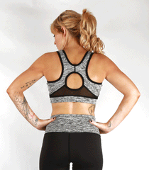 Combat Dollies Grey Crop Top