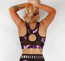 Combat Dollies Lightning Crop Top