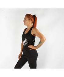 Combat Dollies T-Back Tank Top Black