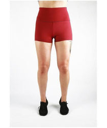 Combat Dollies Super High Waist Maroon Booty Shorts