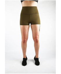 Combat Dollies Super High Waist Khaki Booty Shorts