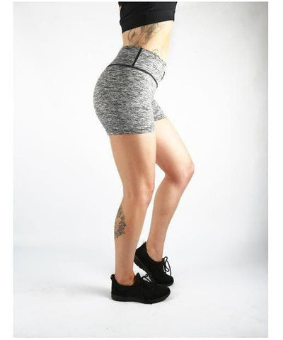 Combat Dollies Hazel Grey High Waisted Shorts