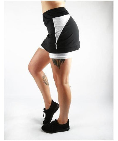 Combat Dollies Training Skort White/Black
