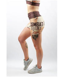 Combat Dollies Desert Camo Fitness Shorts