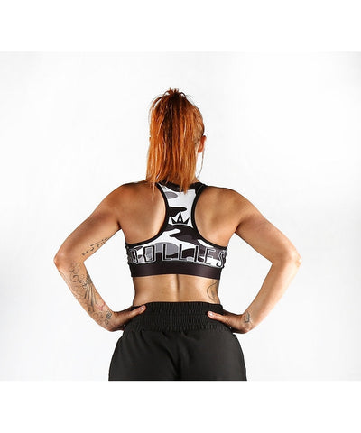 Combat Dollies Grey Camo Sports Bra