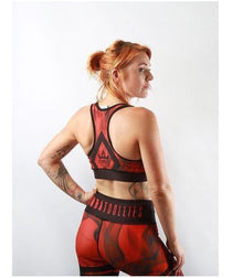 Combat Dollies Red Tribe Sports Bra