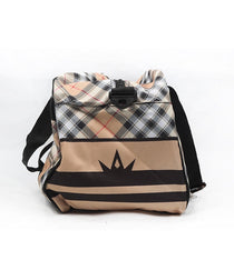 Combat Dollies Plaid Sports Bag Beige