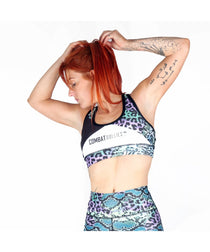 Combat Dollies Trio Animal Print Sports Bra