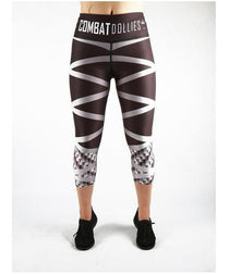 Combat Dollies Carbon Steel Capri Fitness Leggings