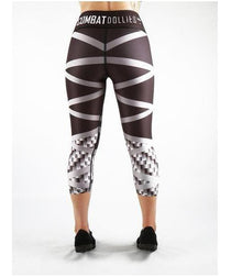 Combat Dollies Carbon Steel Capri Fitness Leggings