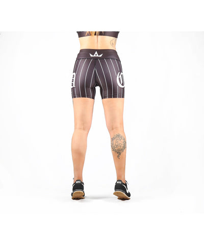 Combat Dollies Black Baseball Fitness Shorts