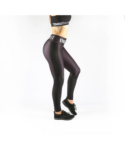Combat Dollies Black Mesh Insert Fitness Leggings