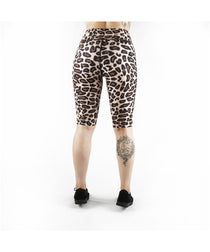 Combat Dollies Leopard Print Cycle Shorts