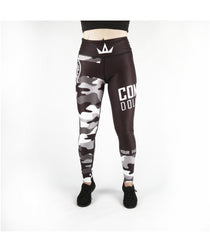 Combat Dollies Fitness Leggings Grey Camo
