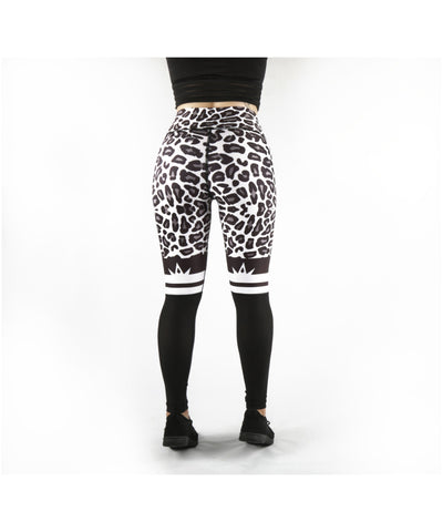 Combat Dollies White Leopard Fitness Leggings
