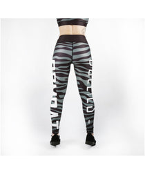 Combat Dollies Grey Zebra Fitness Leggings