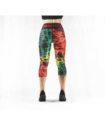 Combat Dollies Fracture Capri Fitness Leggings