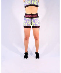 Combat Dollies Neon Camo Duo Fitness Shorts