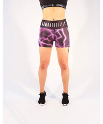 Combat Dollies Purple Lightning Fitness Shorts