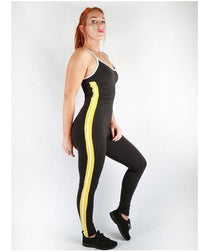 Combat Dollies Yellow Stripe Gym Jumpsuit