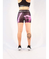Combat Dollies Purple Lightning Fitness Shorts