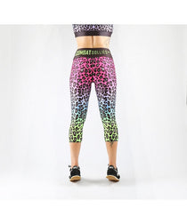Combat Dollies Neon Fuchsia Fall Fitness Capri
