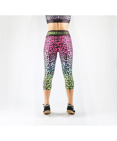 Combat Dollies Neon Fuchsia Fall Fitness Capri