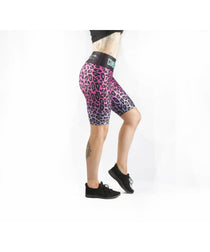 Combat Dollies Fuchsia Fall Long Gym Shorts