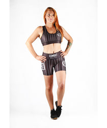 Combat Dollies Black Baseball Fitness Shorts