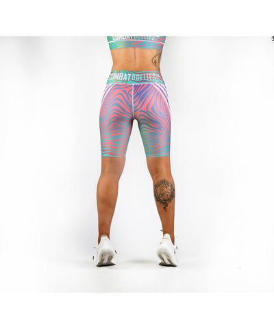 Combat Dollies Holographics Midi Shorts