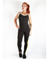 Combat Dollies Yellow Stripe Gym Jumpsuit