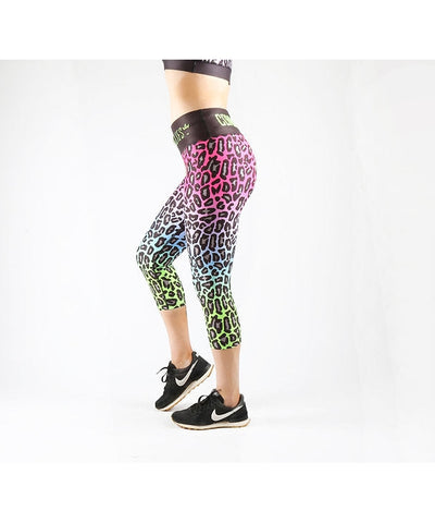Combat Dollies Neon Fuchsia Fall Fitness Capri