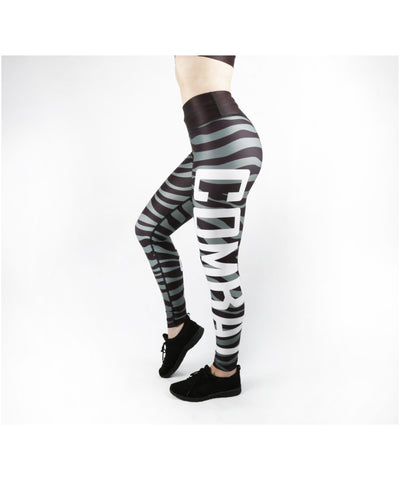 Combat Dollies Grey Zebra Fitness Leggings